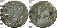 Монета 1762 – 1796 Екатерина II 15 копеек Серебро 1784