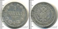 Монета 1855 – 1881 Александр II 1 марка Серебро 1867