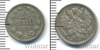 Монета 1855 – 1881 Александр II 25 пенни Серебро 1872