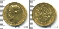 Монета 1894 – 1917 Николай II 5 рублей Золото 1909
