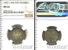 Монета 1881 – 1894 Александр III 1 марка Серебро 1892