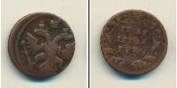 Монета 1730 – 1740 Анна Иоанновна 1 полушка Медь 1739