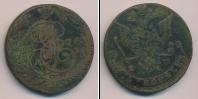 Монета 1762 – 1796 Екатерина II 5 копеек Медь 1778
