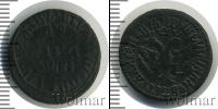 Монета 1689 – 1725 Петр I 1 деньга Медь 1712