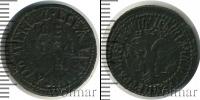 Монета 1689 – 1725 Петр I 1 деньга Медь 1712