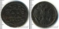 Монета 1730 – 1740 Анна Иоанновна 1 деньга Медь 1734