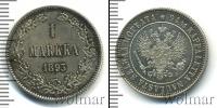 Монета 1881 – 1894 Александр III 1 марка Серебро 1893