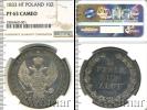 Монета 1825 – 1855 Николай I 1 1/2 рубля Серебро 1833
