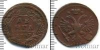 Монета 1730 – 1740 Анна Иоанновна 1 деньга Медь 1737