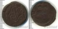 Монета 1741 – 1761 Елизавета Петровна 1 деньга Медь 1759