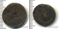 Монета 1741 – 1761 Елизавета Петровна 1 полушка Медь 1758