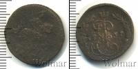 Монета 1741 – 1761 Елизавета Петровна 1 деньга Медь 1757