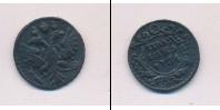 Монета 1730 – 1740 Анна Иоанновна 1 полушка Медь 1734