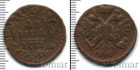 Монета 1730 – 1740 Анна Иоанновна 1 деньга Медь 1738