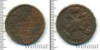 Монета 1730 – 1740 Анна Иоанновна 1 деньга Медь 1739