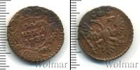 Монета 1730 – 1740 Анна Иоанновна 1 полушка Медь 1731