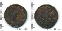 Монета 1730 – 1740 Анна Иоанновна 1 деньга Медь 1730
