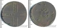 Монета 1689 – 1725 Петр I 5 копеек Медь 1724