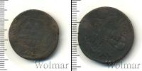 Монета 1730 – 1740 Анна Иоанновна 1 деньга Медь 1734