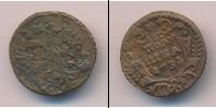 Монета 1730 – 1740 Анна Иоанновна 1 полушка Медь 1734