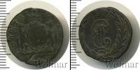 Монета 1762 – 1796 Екатерина II 1 деньга Медь 1767