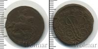 Монета 1741 – 1762 Елизавета Петровна 1 деньга Медь 1758