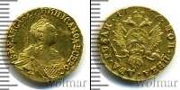Монета 1741 – 1761 Елизавета Петровна 2 рубля Золото 1756