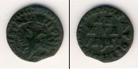 Монета 1689 – 1725 Петр I 1 деньга Медь 1713
