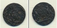 Монета 1762 – 1796 Екатерина II 1 деньга Медь 1772