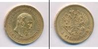 Монета 1881 – 1894 Александр III 5 рублей Золото 1889