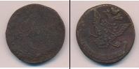 Монета 1762 – 1796 Екатерина II 5 копеек Медь 1776
