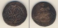 Монета 1741 – 1761 Елизавета Петровна 1 деньга Медь 1758