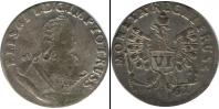 Монета 1741 – 1761 Елизавета Петровна 6 грошей Серебро 1761