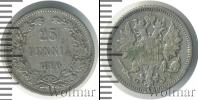 Монета 1881 – 1894 Александр III 25 пенни Серебро 1890