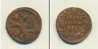 Монета 1730 – 1740 Анна Иоанновна 1 полушка Медь 1740
