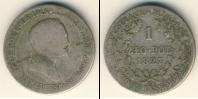 Монета 1825 – 1855 Николай I 1 злотый Серебро 1827