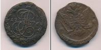 Монета 1762 – 1796 Екатерина II 5 копеек Медь 1776