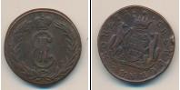 Монета 1762 – 1796 Екатерина II 2 копейки Медь 1773