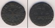 Монета 1689 – 1725 Петр I 1 деньга Медь 1712