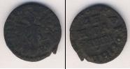 Монета 1689 – 1725 Петр I 1 деньга Медь 1715