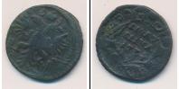 Монета 1730 – 1740 Анна Иоанновна 1 полушка Медь 1734