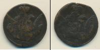 Монета 1741 – 1761 Елизавета Петровна 1 копейка Медь 1756