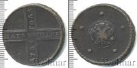 Монета 1689 – 1725 Петр I 5 копеек Медь 1724