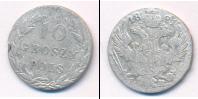 Монета 1801 – 1825 Александр I 10 грошей Серебро 1821