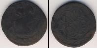 Монета 1741 – 1761 Елизавета Петровна 1 деньга Медь 1759