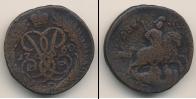 Монета 1741 – 1761 Елизавета Петровна 2 копейки Медь 1760