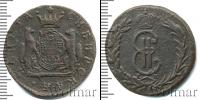 Монета 1762 – 1796 Екатерина II 2 копейки Медь 1773