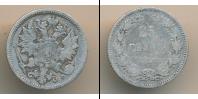 Монета 1881 – 1894 Александр III 25 пенни Серебро 1890