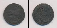 Монета 1762 – 1796 Екатерина II 1 копейка Медь 1791