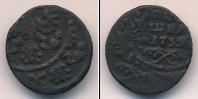 Монета 1730 – 1740 Анна Иоанновна 1 полушка Медь 1735